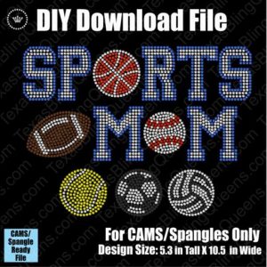 Sports Mom with 6 Balls Download File - CAMS/ProSpangle