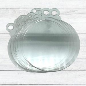 Clear Acrylic Ornament Blanks Bag Tags DIY Round - Pack of 100